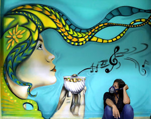 “Nahia’s Music” Mural by Fiorella Podesta, Art by Fio