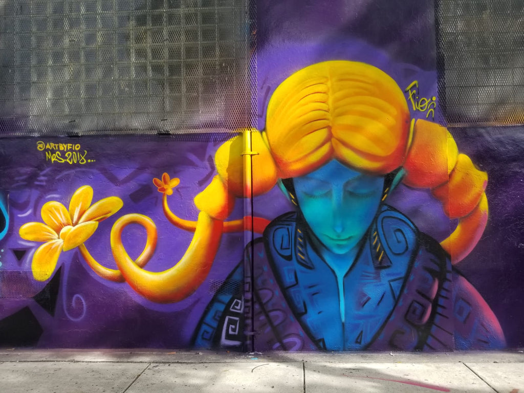 “Blooming” Mural by Fiorella Podesta, Art by Fio