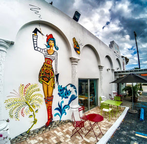 “Mapu-French Girl” Mural by Fiorella Podesta, Art by Fio