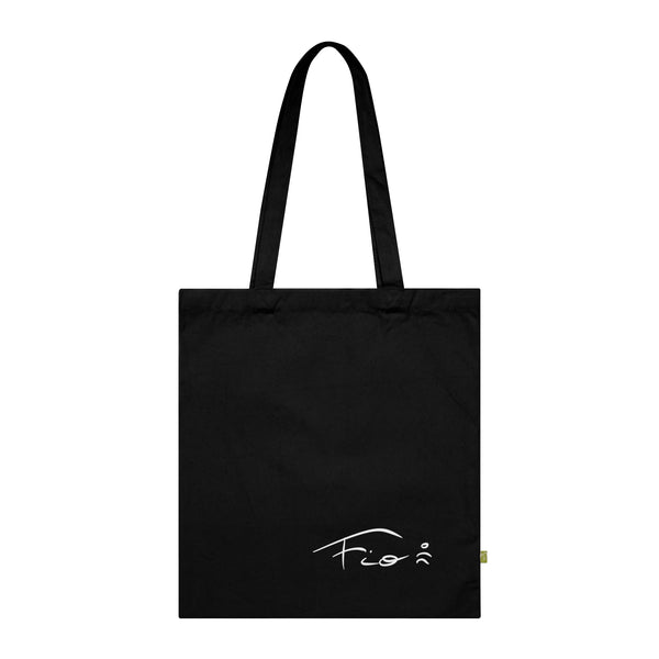 Bolso de tela Shiva Meditativo – Arte espiritual azul y naranja, algodón orgánico
